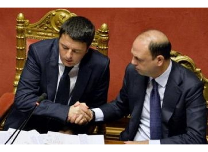 Renzi e Alfano in tempi più spensierati